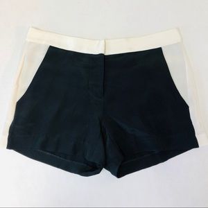 Parker Silk Shorts - Black & White